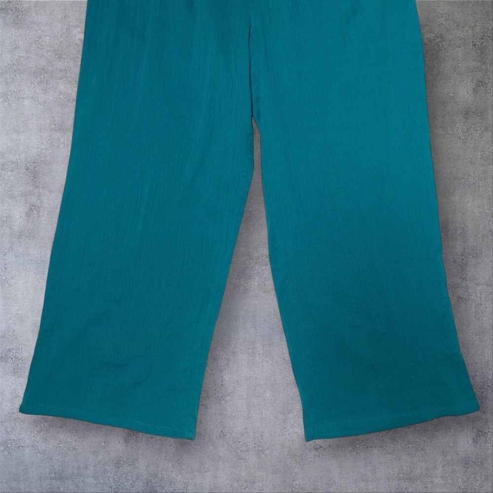 Sundance Beach Dreamer Cotton Gauze  Wide Leg Pants Womens L Elastic Waist Boho - Picture 5 of 11